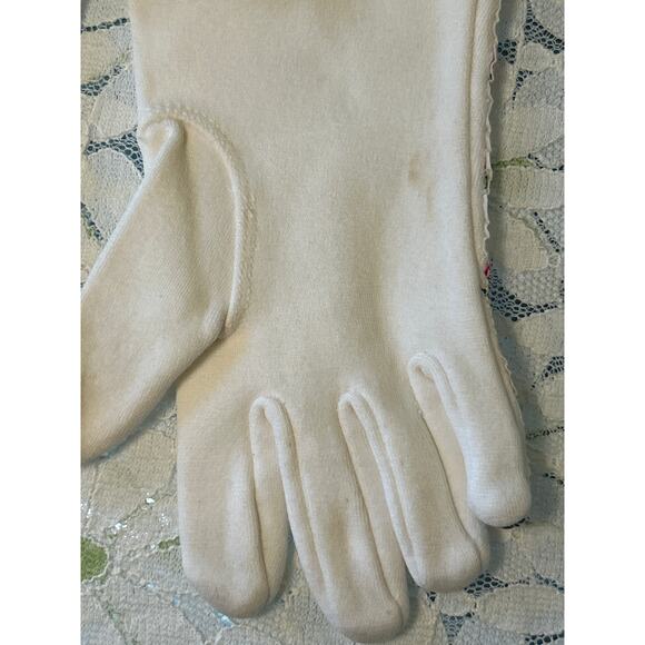 Vintage Nolan Children’s Wht Gloves Embroidered Roses, 3-5t, USA - Picture 4 of 6